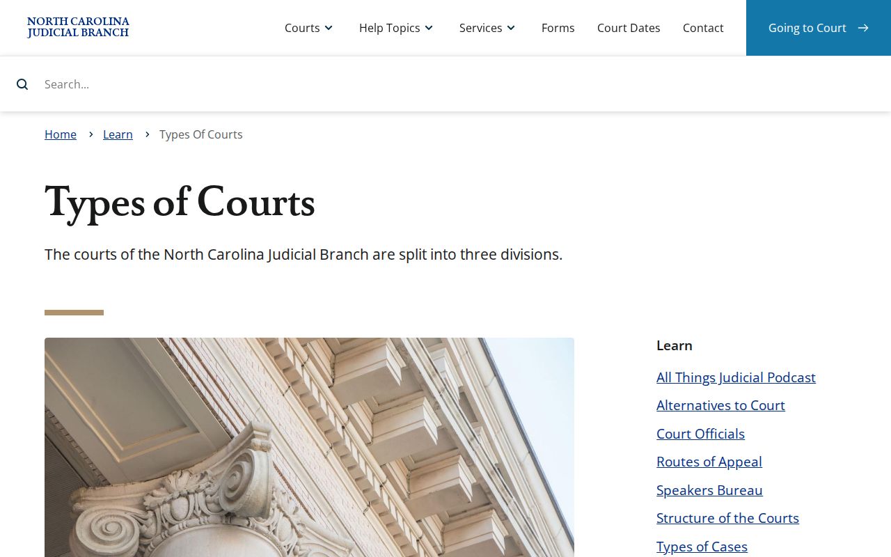 Hertford County court docket North Carolina court structure